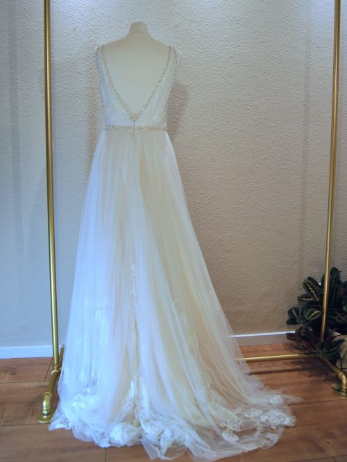 Ansicht hinten: Brautkleid von Watters Design in Größe 38